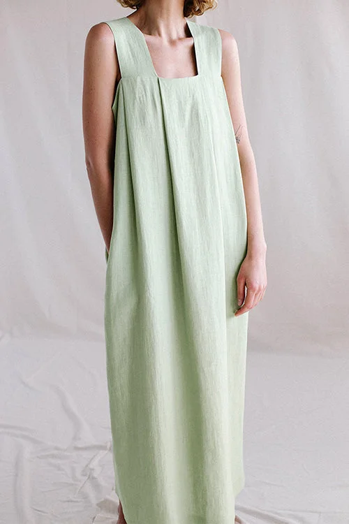 Square Neck Sleeveless Maxi Dress