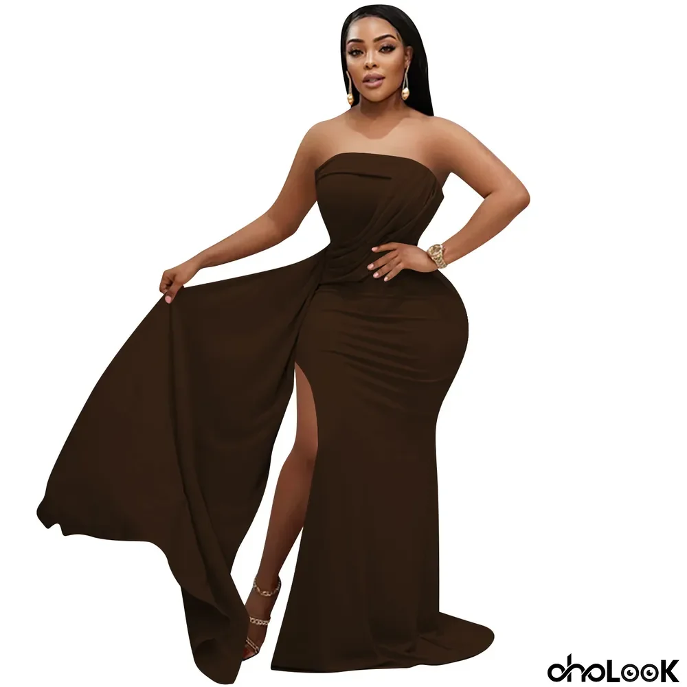 Women Solid off shoulder irregular dress