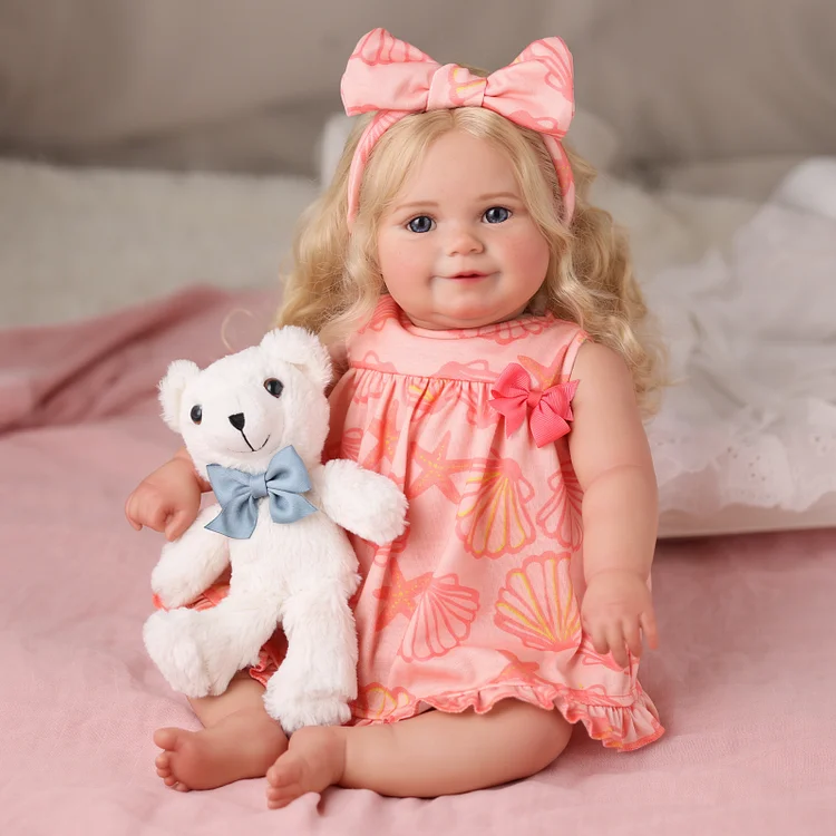 Babeside Smiling Reborn Baby Maddy 20'' Older Freckled Girl Building Lovely Memories