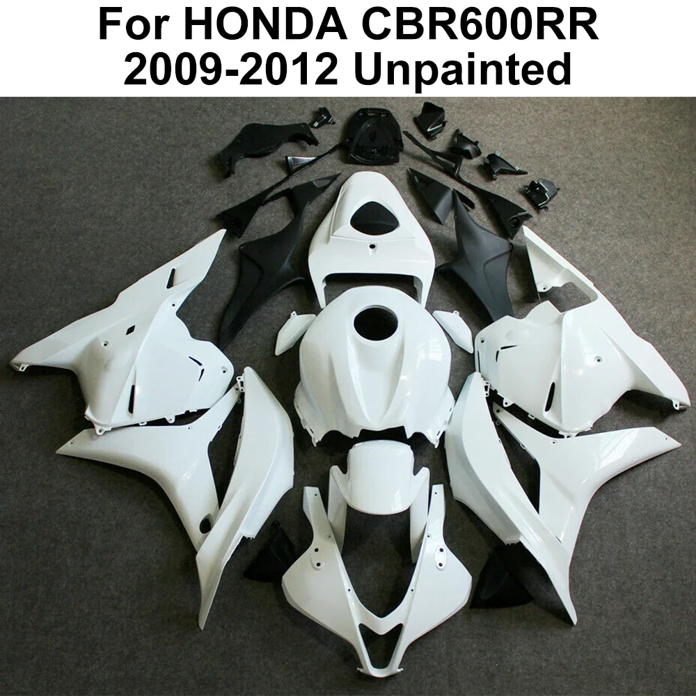 (*U.S. Mainland Only*) Unpainted Fairings Kit For Honda CBR600RR 2009-2012 ABS Bodywork