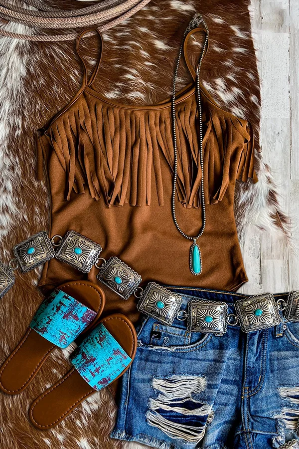 Casual Fringe Bodysuit