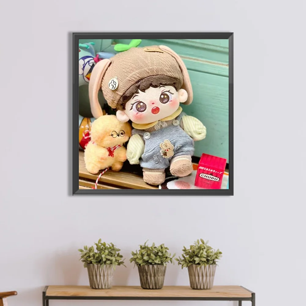 Diamond Painting - Full Round Drill - Cartoon Doll(Canvas|30*30cm)