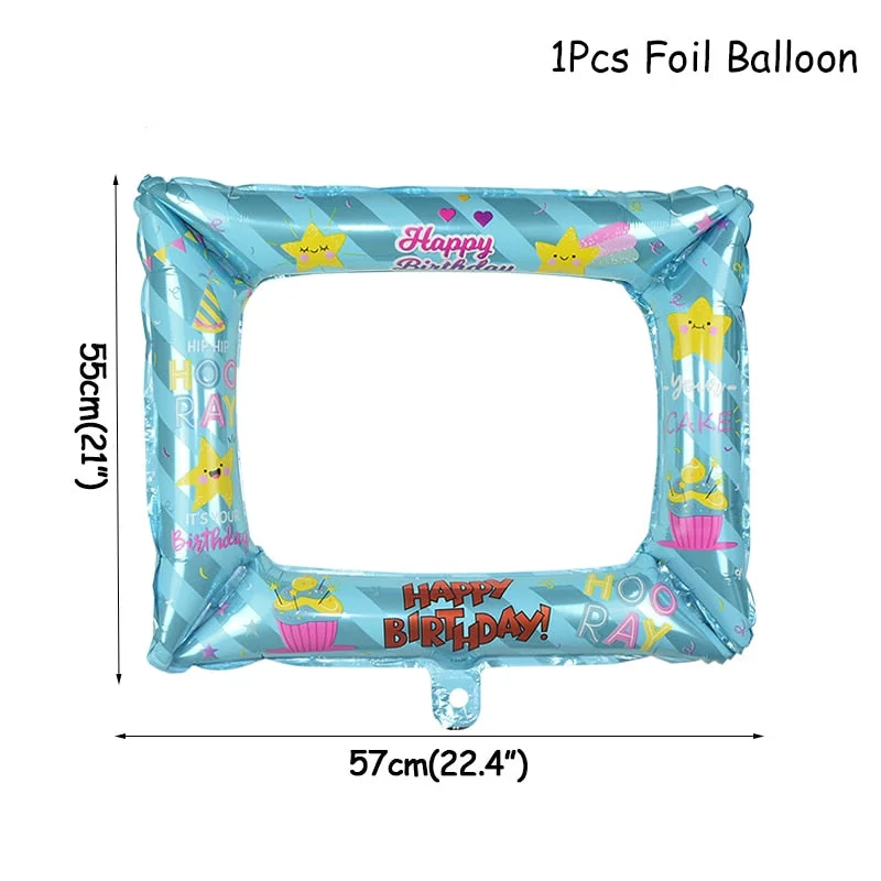 First Birthday Baby Boy Girl Party 1st Birthday Party Decoration Banner Balloons 1 One Year Old Party Baby Shower Decor Supplies