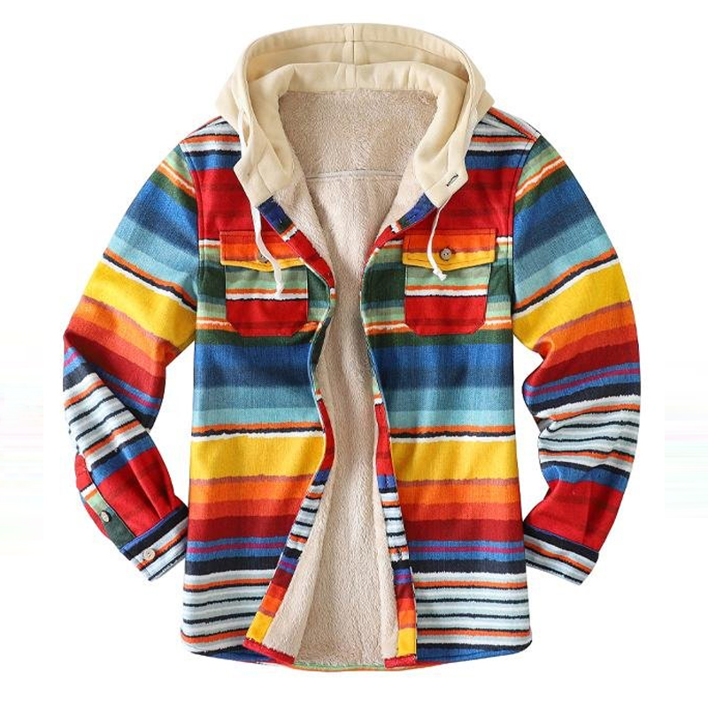 Mens Winter Stripe Thick Casual Jacket  allen00（CN）👌🏻allen00（CN）allen00（CN）allen00（CN）22👌🏻