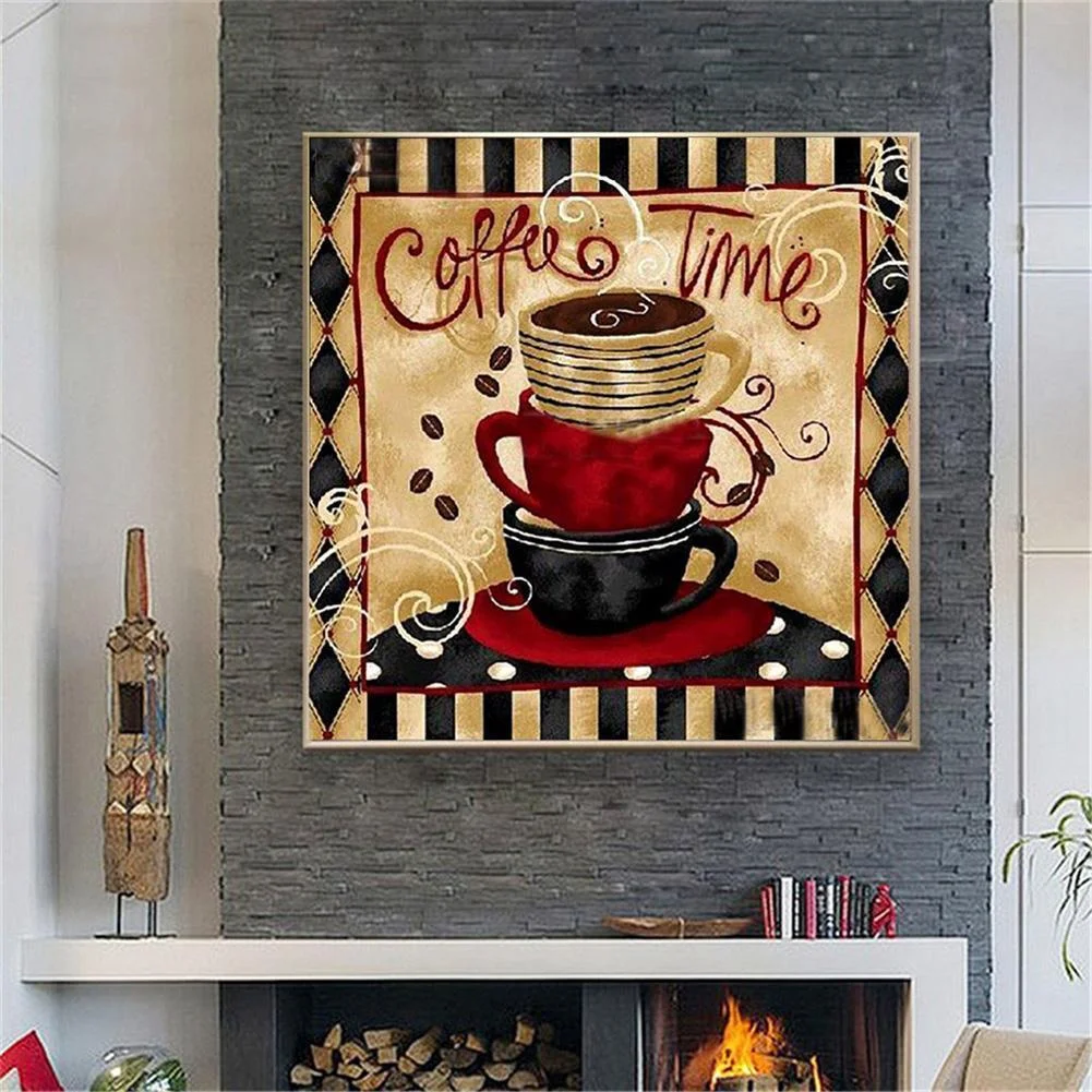 Diamond Painting - Full Round Drill - Retro Coffee(30*30cm)