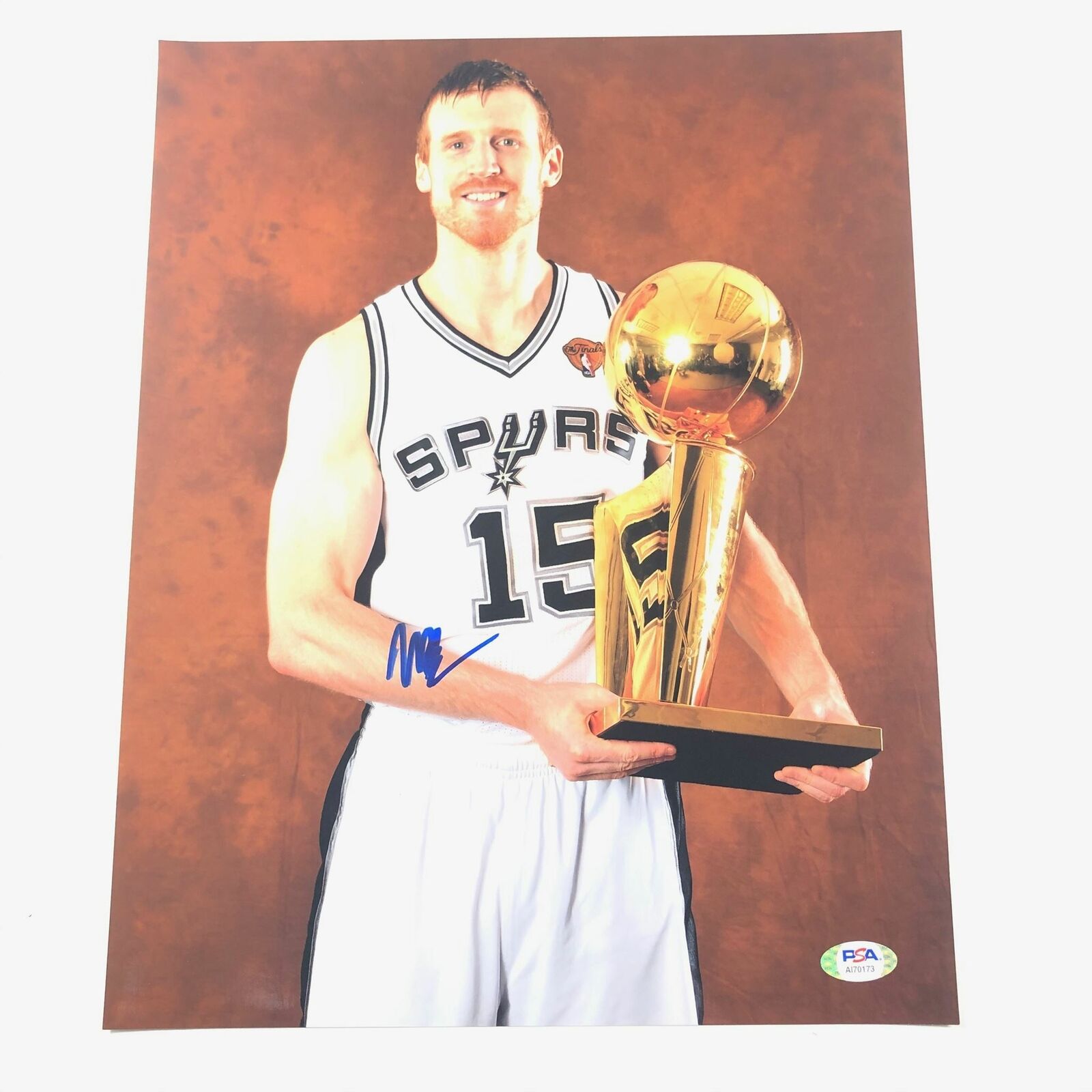 Matt Bonner Signed 11x14 Photo Poster painting PSA/DNA San Antonio Spurs Autographed