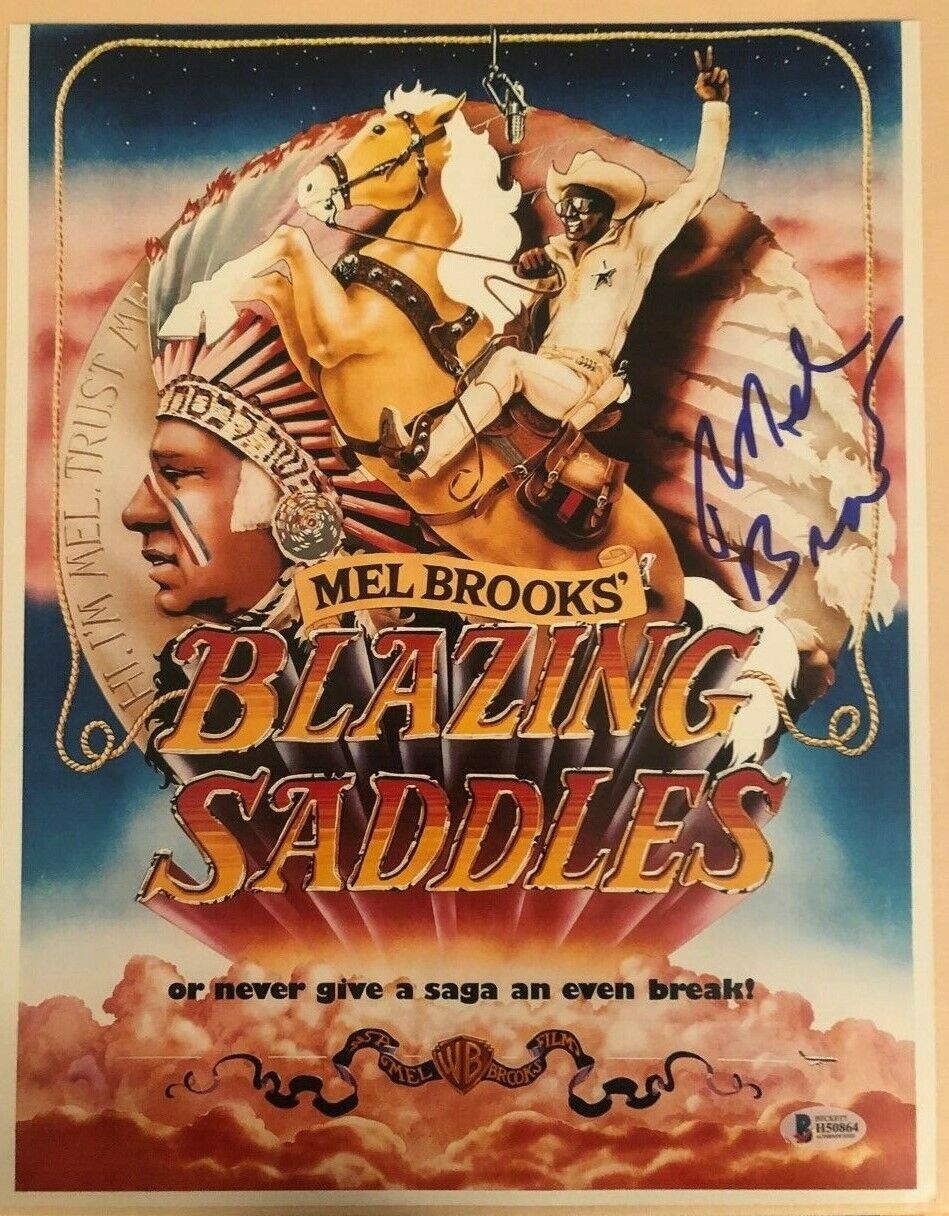 Mel Brooks signed autographed 11x14 Photo Poster painting Blazing Saddles Beckett COA RARE