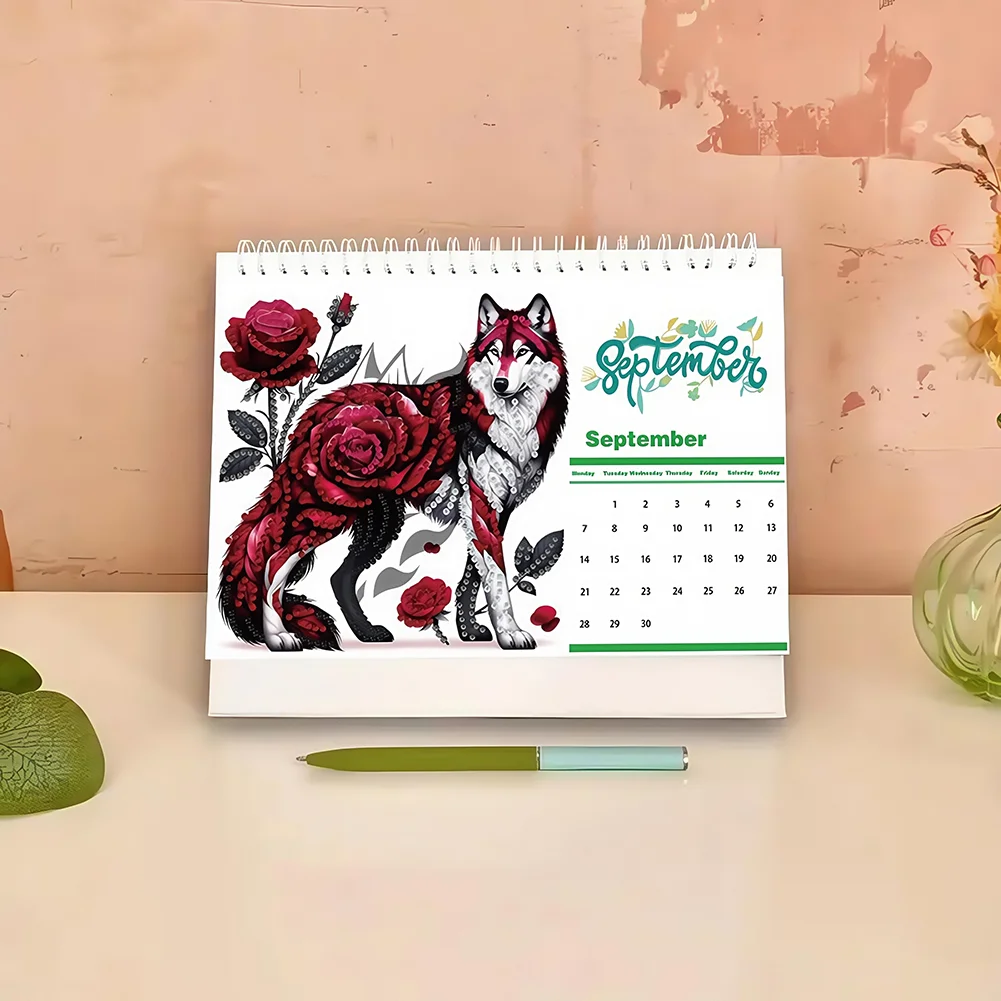 5D/DIY Calendar Crystal Painting Desk Calendars Kit Diamond Decorations Calendar