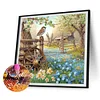 (US Local)4Pack Houses-Full Round Diamond Painting(40x40cm)
