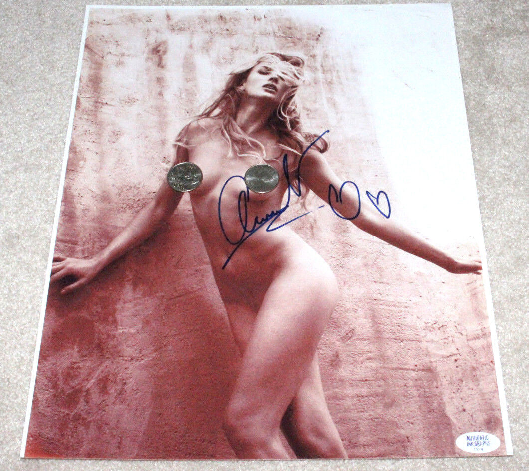 ANNE VYALITSYNA SEXY SPORTS ILLUSTRATED MODEL SIGNED AUTHENTIC 11X14 Photo Poster painting w/COA
