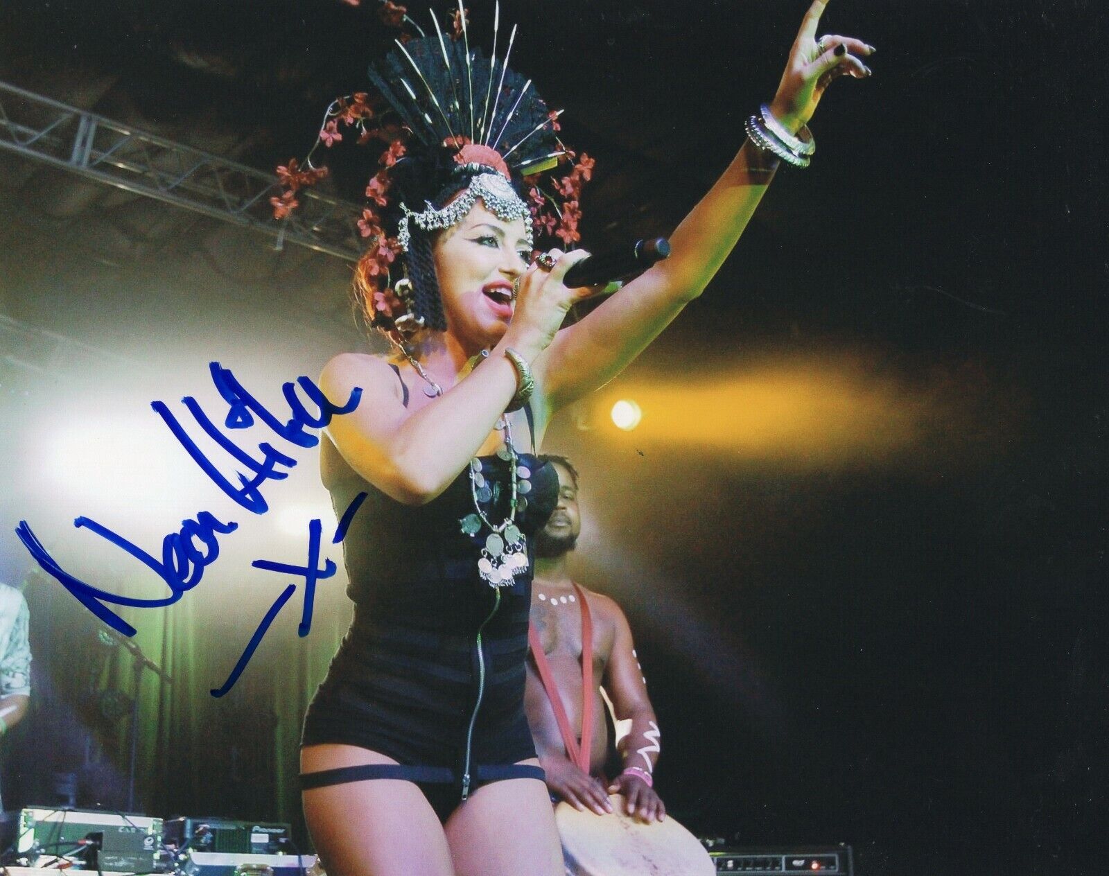 Neon Hitch Signed 8x10 Photo Poster painting w/COA Singer Beg Borrow and Steel Anarchy #4