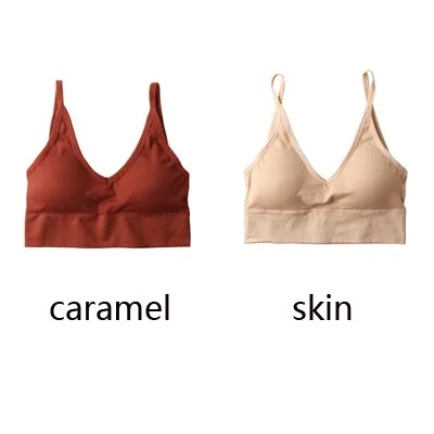 1/2 pcs Sexy Women Top Bras For Women Underwear Top Female Seamless Bra Backless Wirefree Push Up Bralette Brassiere Bra