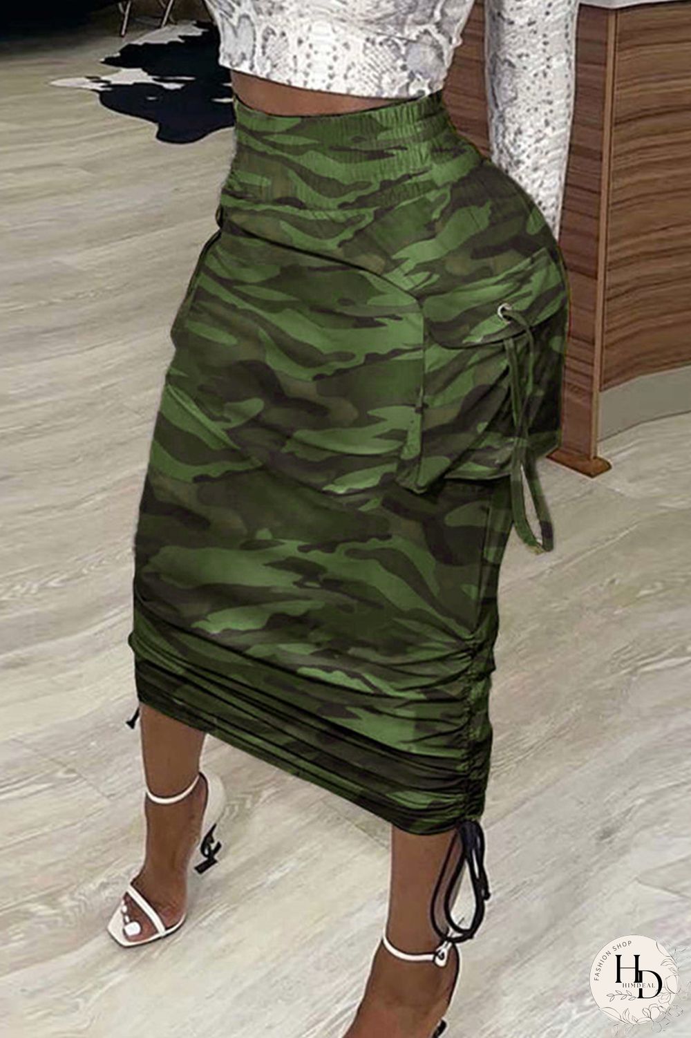 Black White Fashion Casual Print Basic Regular High Waist Conventional Full Print Bottoms