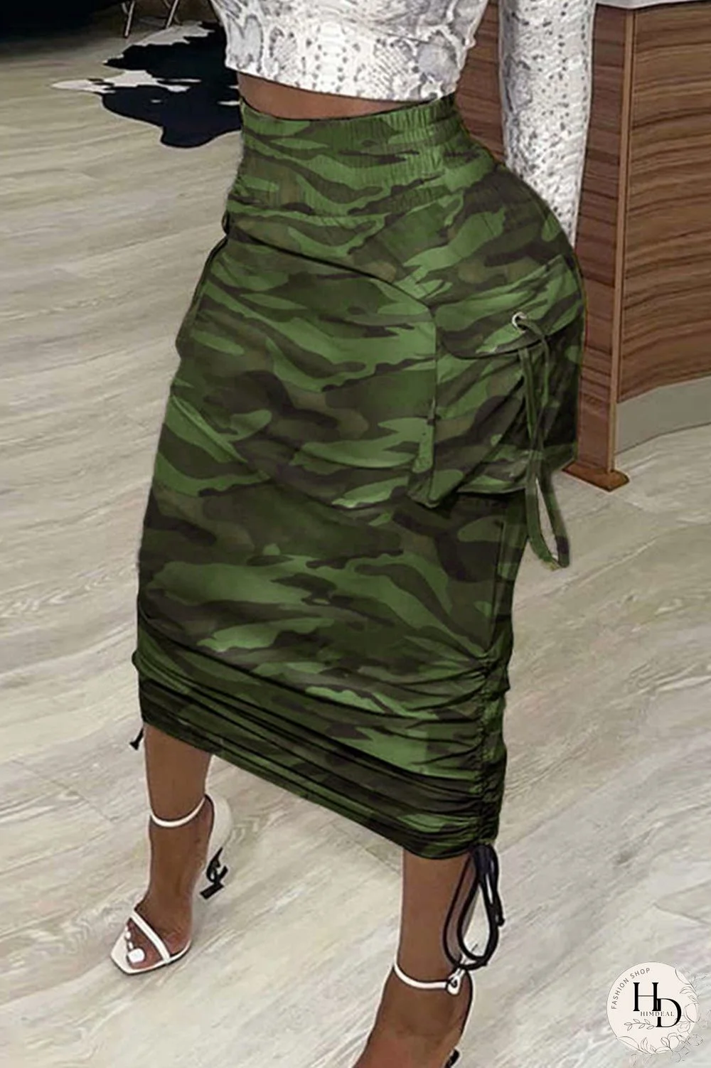 Black White Fashion Casual Print Basic Regular High Waist Conventional Full Print Bottoms