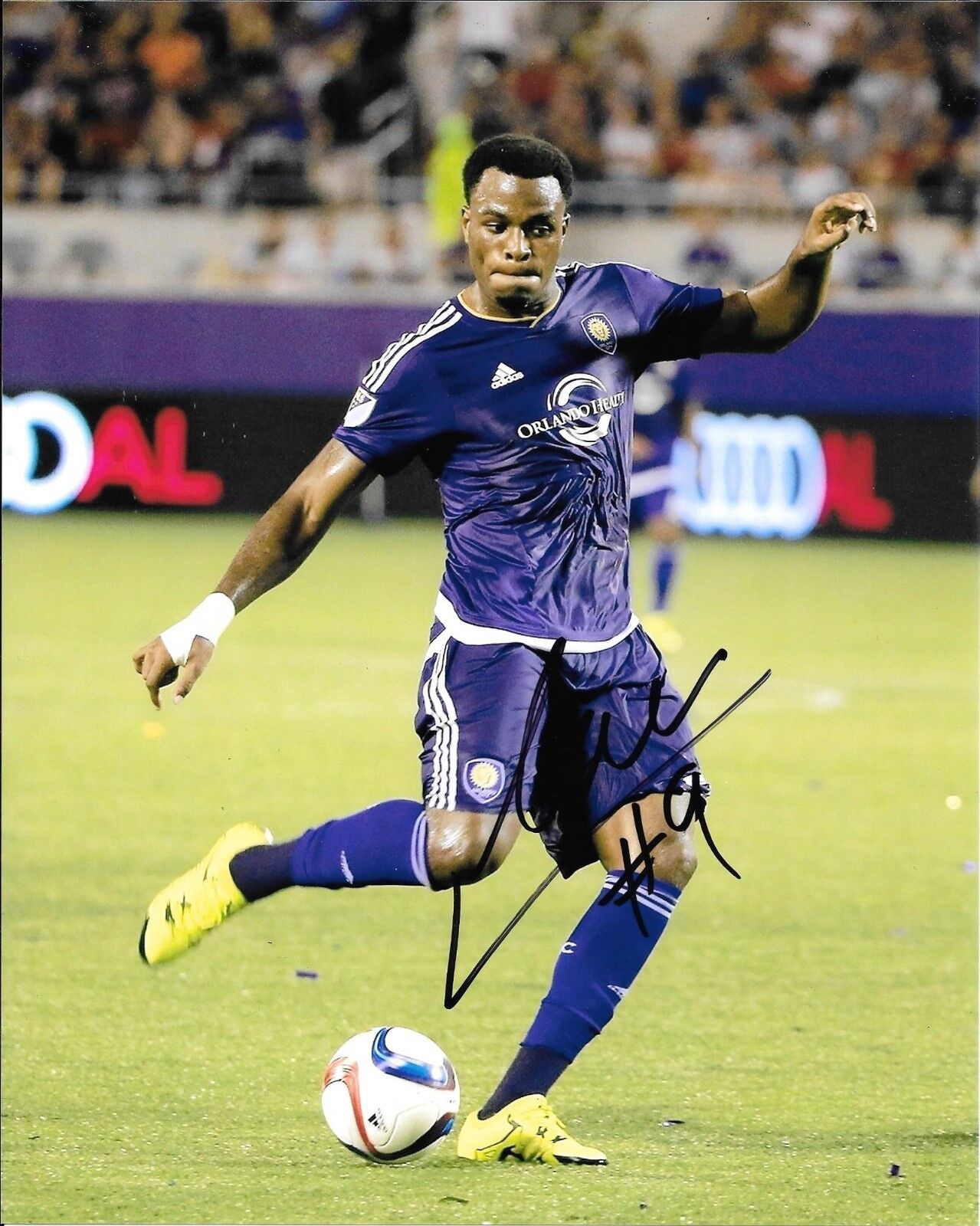 ORLANDO CITY SC ~ CANADA CYLE LARIN HAND SIGNED 8X10 Photo Poster painting W/COA