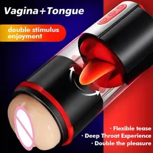 pornhint Pornhint Flicking Tongue Stroker: Vibrating Masturbation Sex Toy, Best Male Masturbator