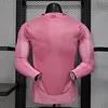 Joyfball 2025/2026 Player Version Long Sleeves Inter Miami Home Football Jersey 1:1 Thai Quality（The player version jersey is a bit tight, please pay attention to the size selection）