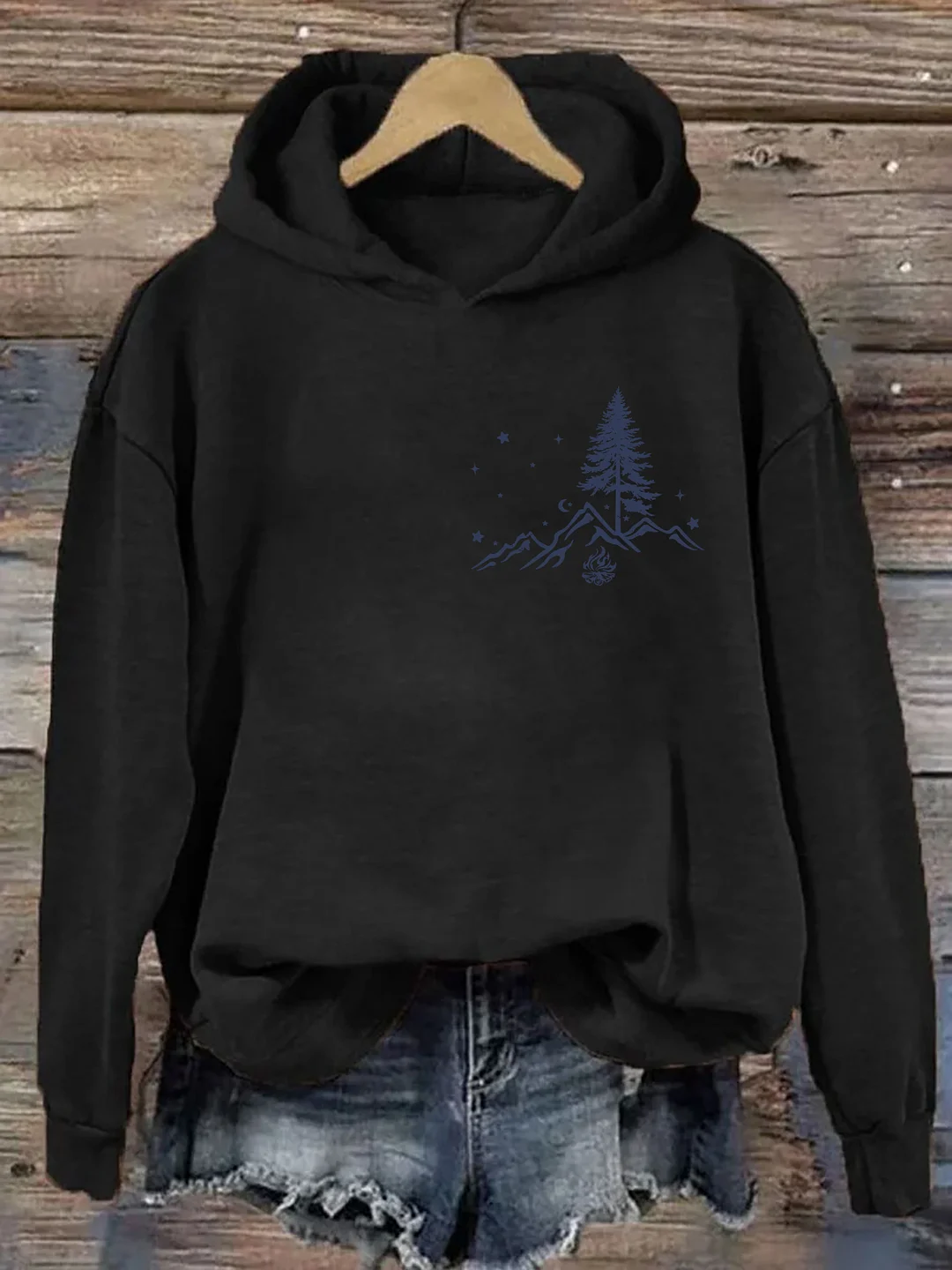 No City Lights Just Campfire Nights Hoodie