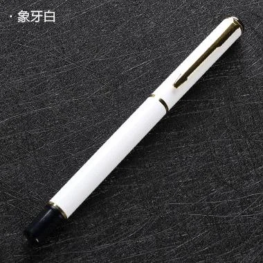 Metal Rollerball Pen 0.5mm Black Ink Black White Red Blue Business Office Signature Pens Stationery School Supplies