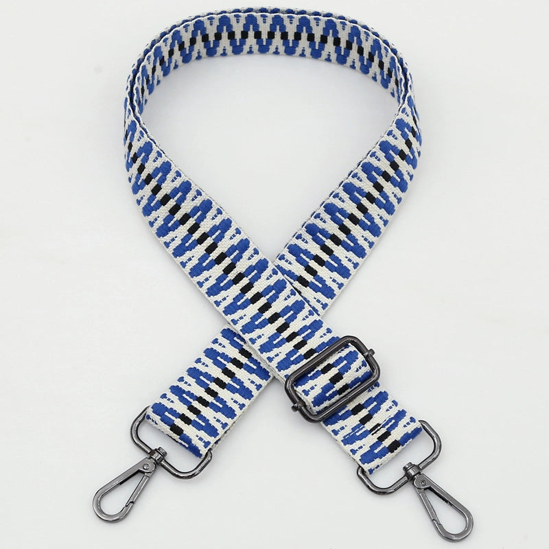 Polyester Cotton Stripe Bag Strap