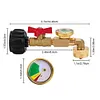 Propane Tank Gauge Gas Pressure Regulator for Barbecues Motorhome Camping Heater