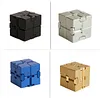Stress Relief Toy Premium Metal Infinity Cube Portable Decompresses Relax Toys for Children Adults