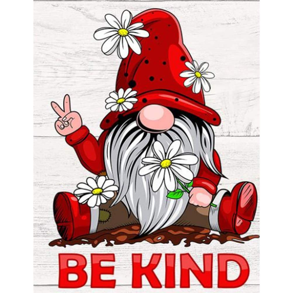 

Cartoon Gnome - 11CT Stamped Cross Stitch - 30*40CM, 501 Original