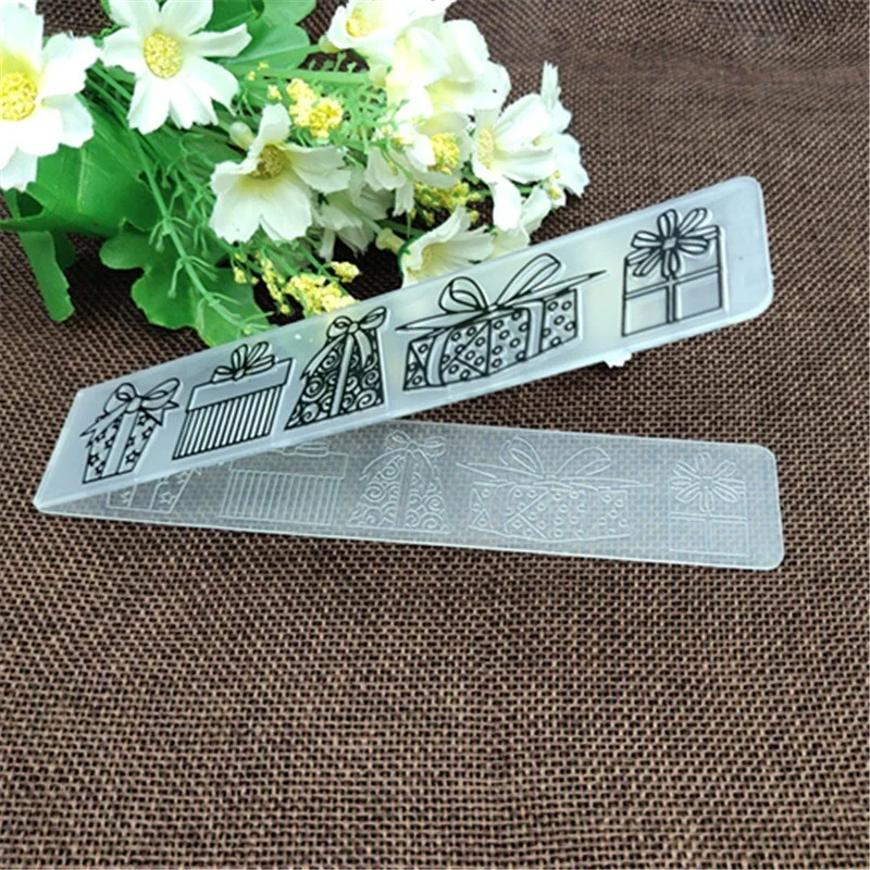 box Honeycomb geometric Plastic Embossing Folder For Scrapbook DIY Album Card Tool Plastic Template