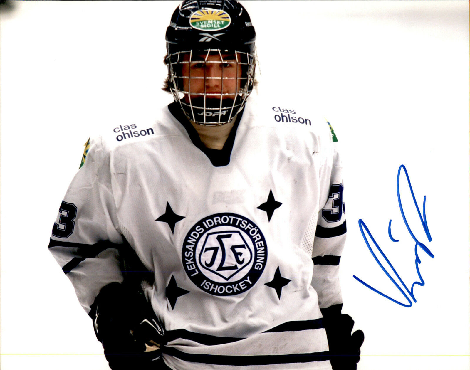 Victor Rask SIGNED 8x10 Photo Poster painting LEKSANDS IF / CAROLINA HURRICANES