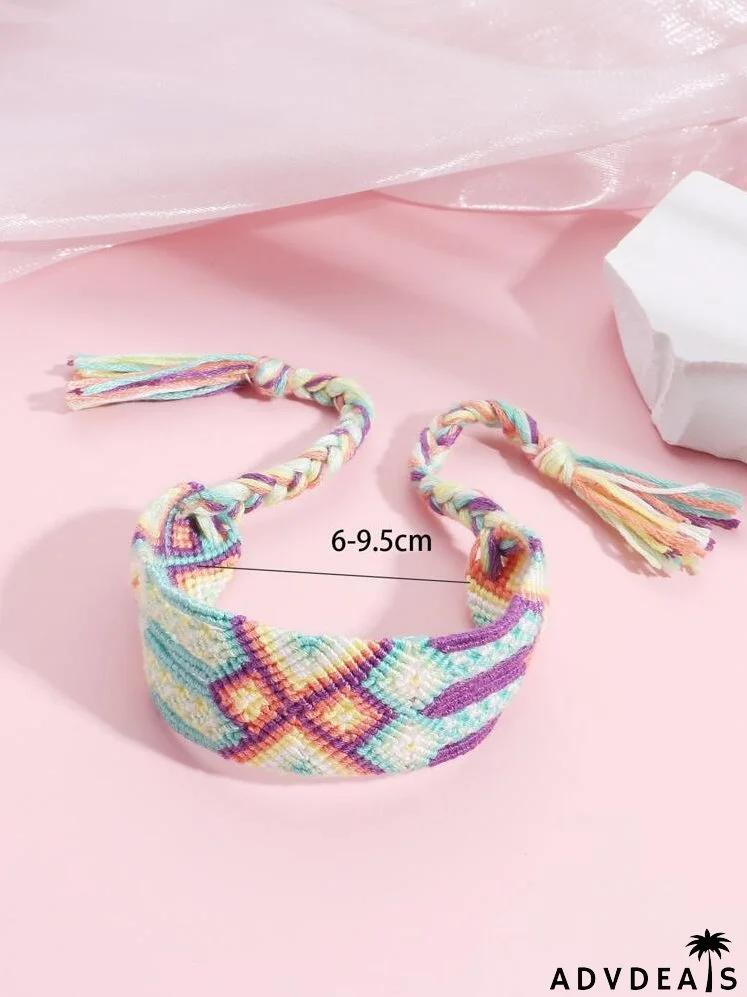 Colorblock Braided Bracelet