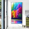 Diamond Painting-DIY Full Round Drill Rainbow Forest(70*40 CM)