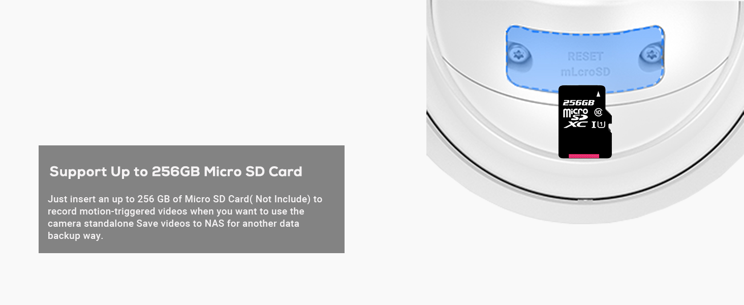 Support Up to 256GB Micro SD Card