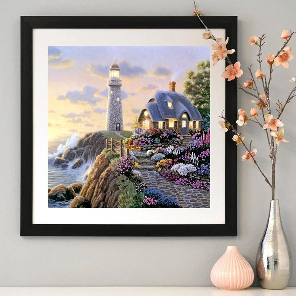 Diamond Painting - Partial Round Drill - House(30*30cm)