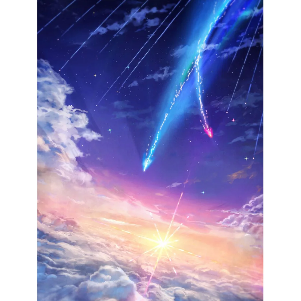 Meteor Sky - 11CT Stamped Cross Stitch(40*55cm)
