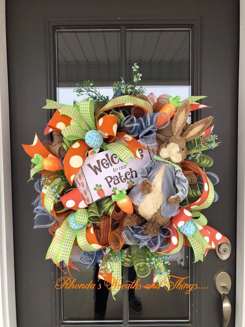 2022 New Easter Decoration - Peter Rabbit Wreath