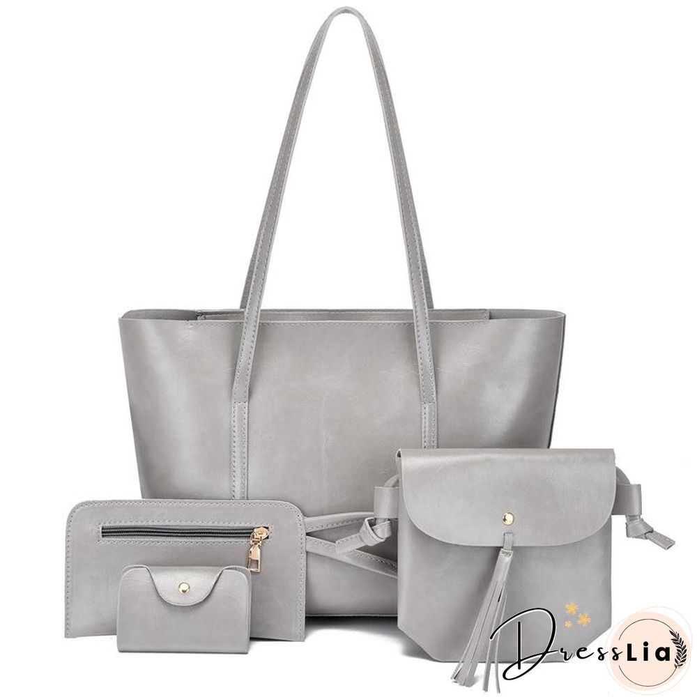 Women Oily Leather Shoulder Bag