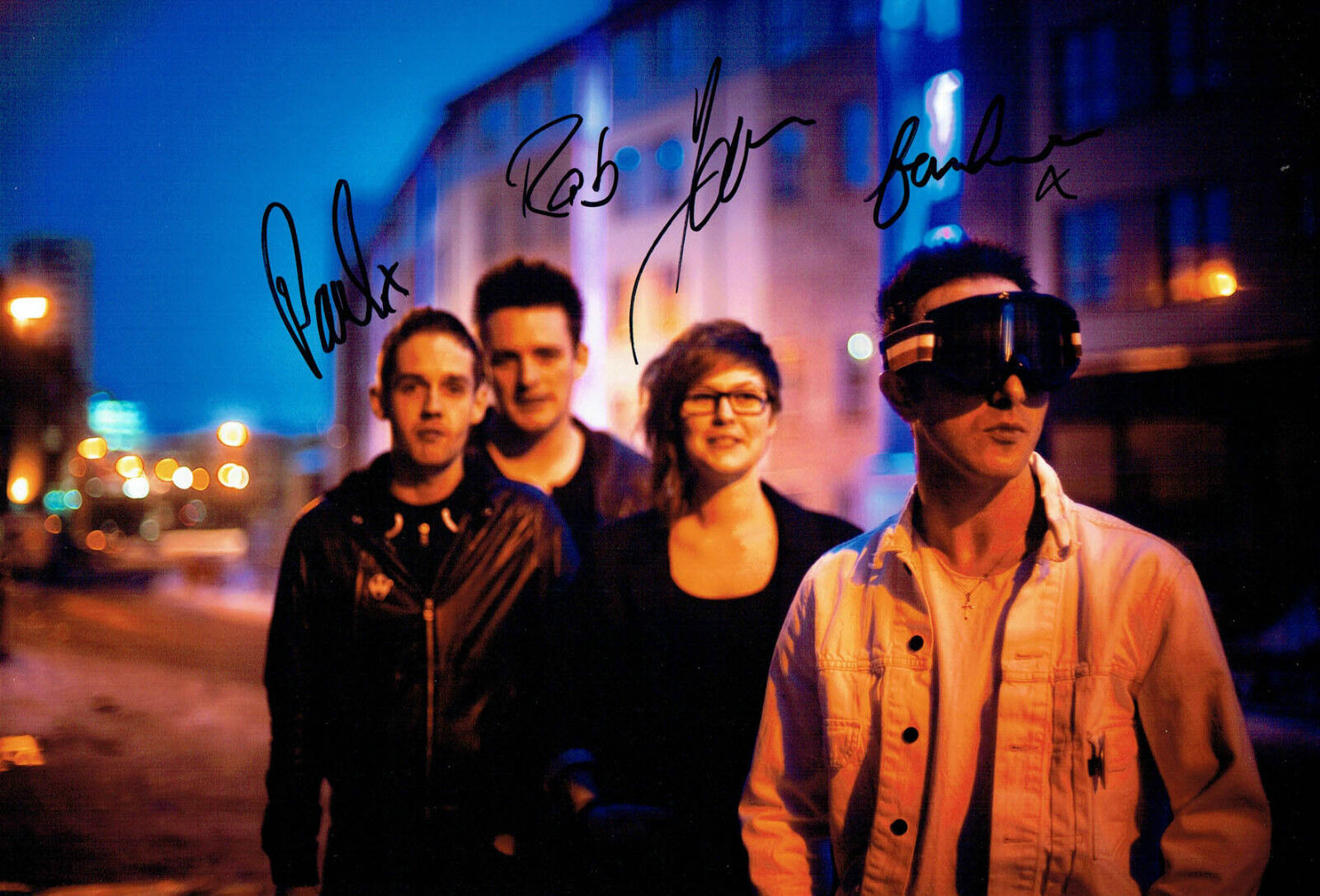 GLASVEGAS Scotish Indie Rock Band Signed 12x8 Photo Poster painting AFTAL Autograph COA