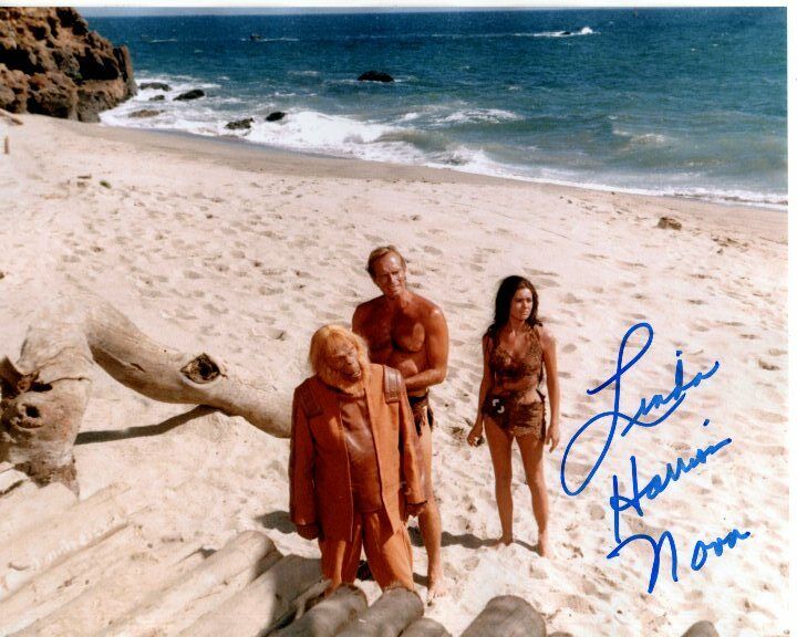 LINDA HARRISON signed autograph PLANET OF THE APES NOVA w/ CHARLTON HESTON Photo Poster painting