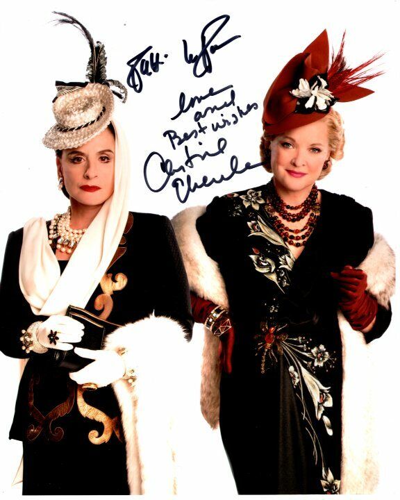 PATTI LUPONE and CHRISTINE EBERSOLE signed autographed WAR PAINT Photo Poster painting