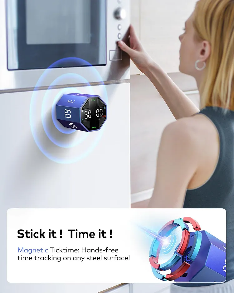 Ticktime 2 Max | Octagon Ticktime Pomodoro Timer | Digital Timer