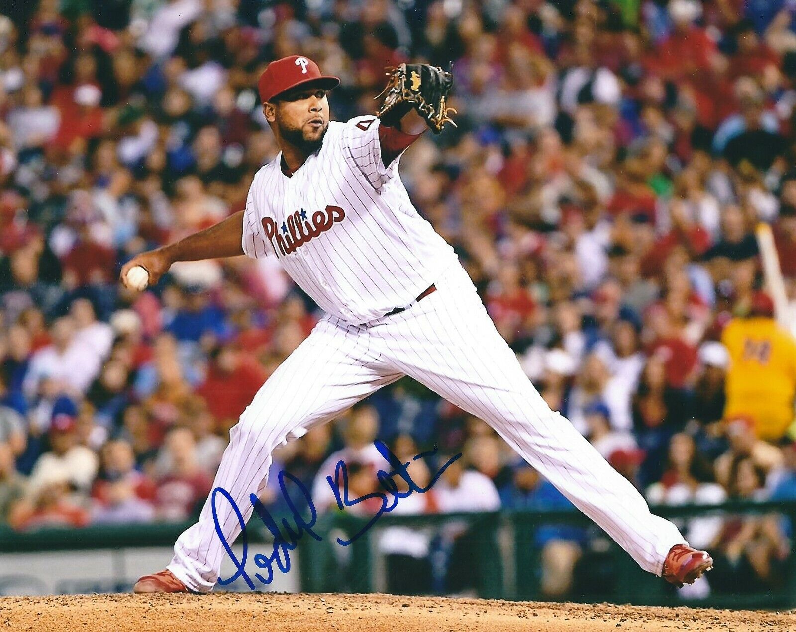 Signed 8x10 PEDRO BEATO Philadelphia Phillies Autographed Photo Poster painting - COA