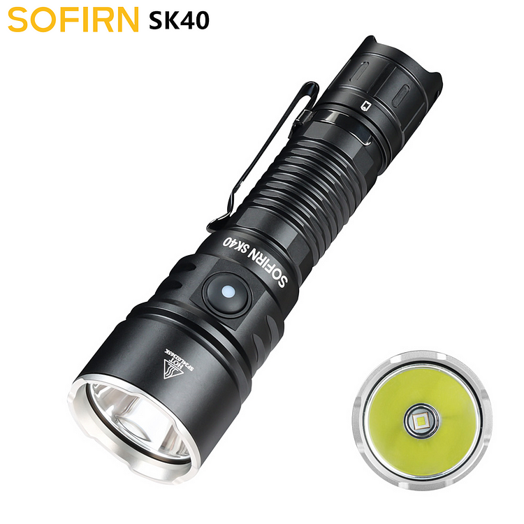 SOFIRN SK40 Tactical Flashlight Super Bright Max 3200 Lumens with Dual Switch