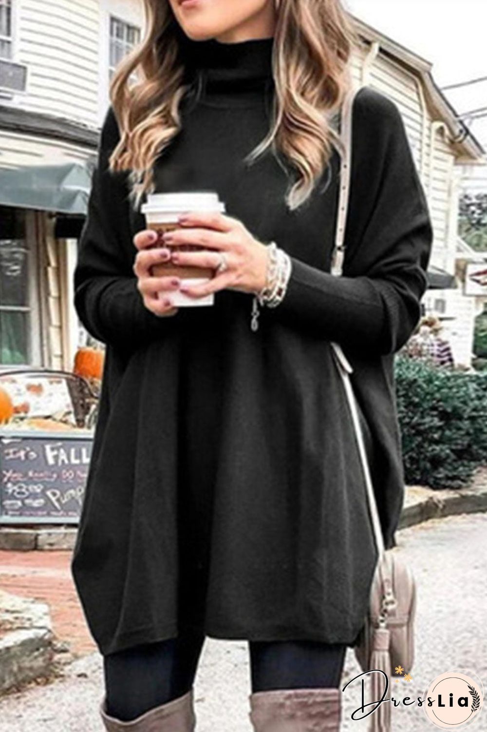 Fashion Casual Solid Half A Turtleneck Tops(3 Colors)