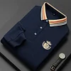 Business casual embroidered polo shirt