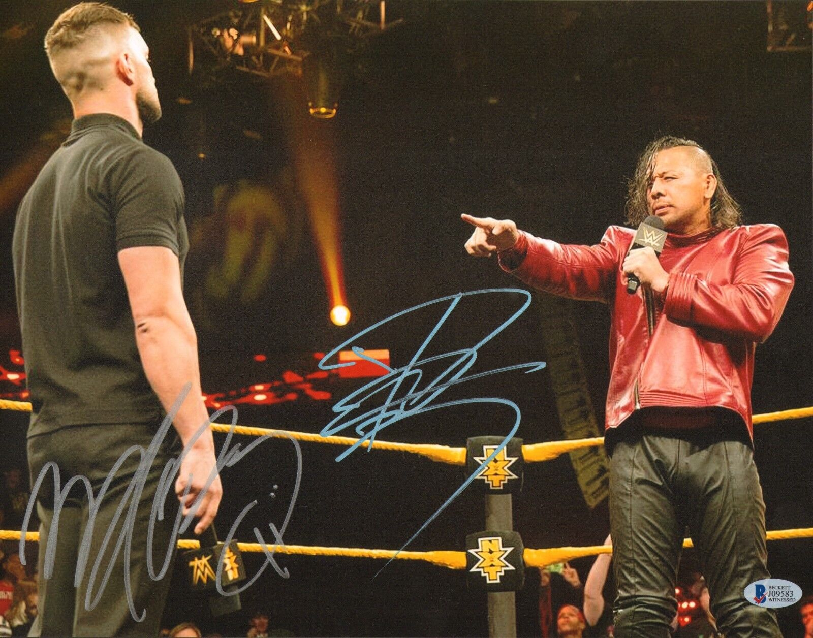 Finn Balor & Shinsuke Nakamura Signed 11x14 Photo Poster painting BAS Beckett COA WWE NXT Auto'd