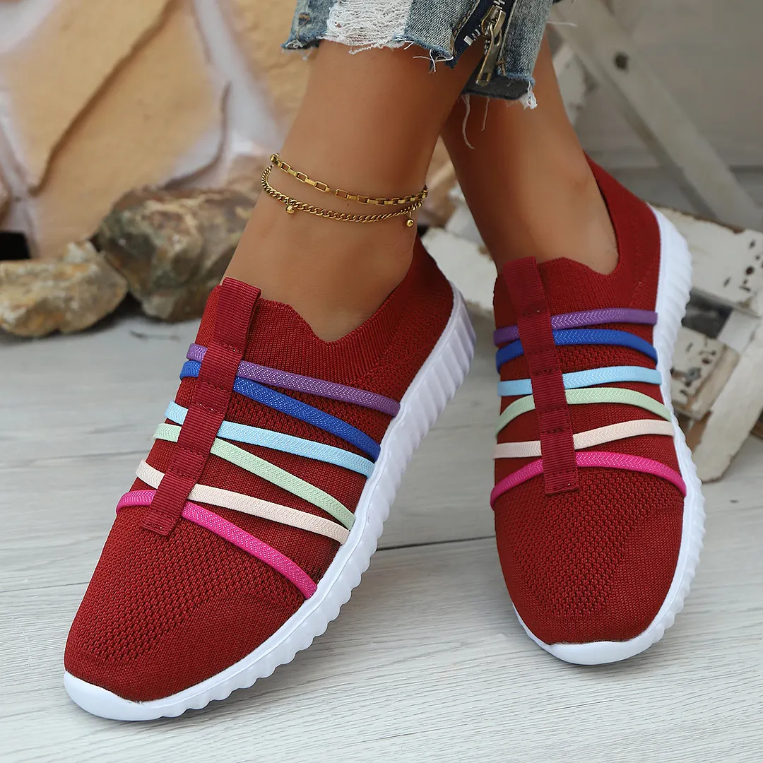 Breakj Breakj Women's Shoes Summer New Flying Shoes Large-Size Leisure Single Shoes Light Pedal Sneakers