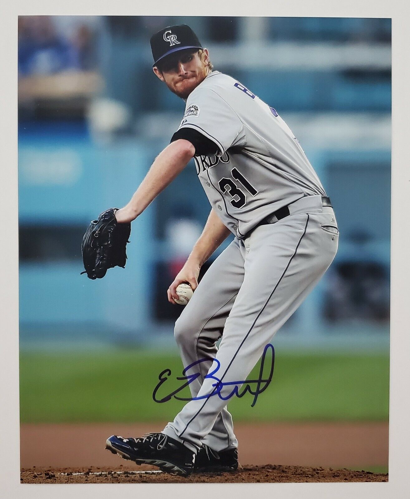 Eddie Butler Signed 8x10 Photo Poster painting MLB Colorado Rockies Pitcher Auto RAD