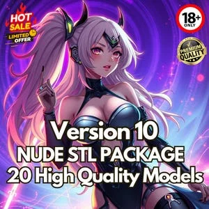 Pornhint NSFW STL V10 Package 20 High Quality 3D Models Detailed Digital Files Instant Download Ready for 3D Printing Perfect Anime STL Files NSFW