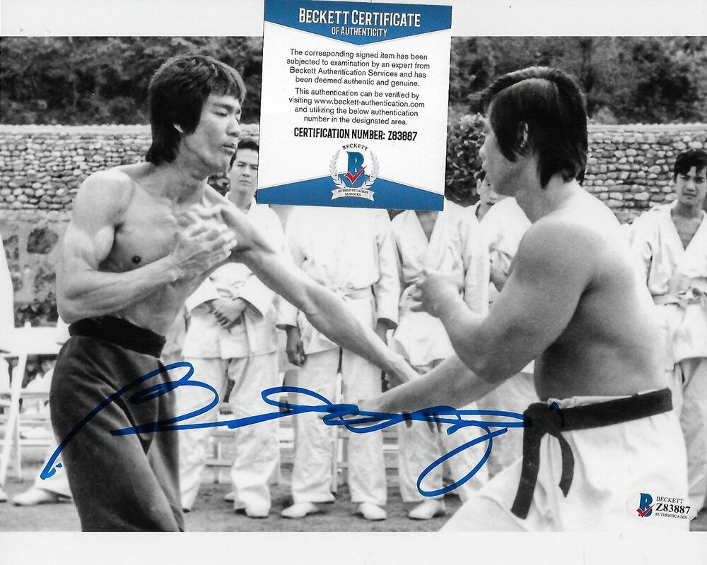 Bolo Yeung Enter the Dragon Original Autographed 8X10 w/Beckett #6