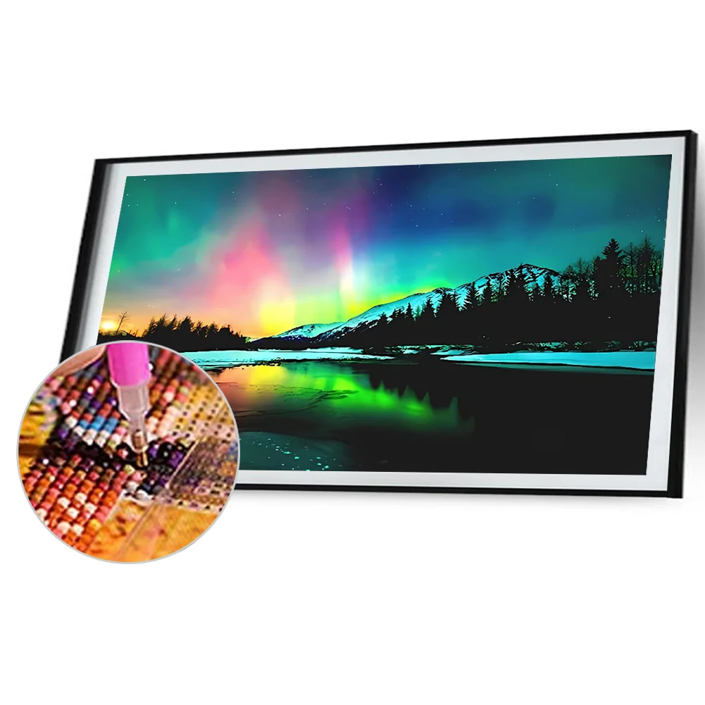 2pcs Diamond Painting - Full Round Drill - Aurora(Canvas|70*40cm)